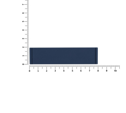 Лейбл из ПВХ Dzeta, S, темно-синий