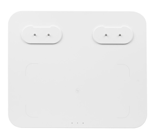 Станция беспроводной зарядки с колонкой и ночником Trilogy, белая