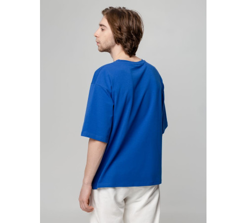 Футболка унисекс оверсайз Street Vibes, ярко-синяя