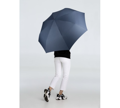 Зонт складной Fiber, темно-синий