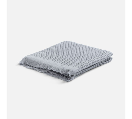 Плед вафельный Elenglect, светло-серый