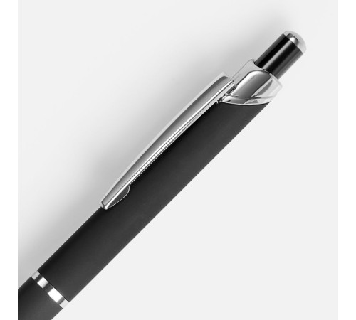 Ручка шариковая Chromos Soft Touch, черная