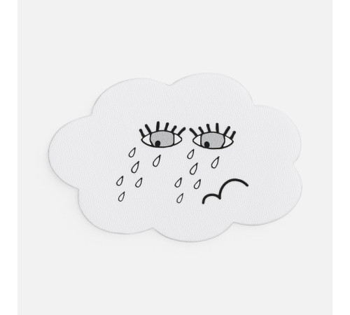 Наклейка тканевая Lunga Calum, L, белая