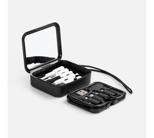 Набор для ухода за гаджетами с беспроводной зарядкой Rules, черный