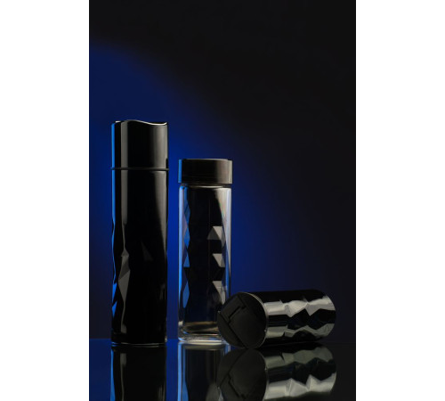 Термостакан Gems Black Morion, черный морион