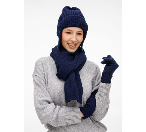 Шарф Catch Match, темно-синий