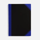 Блокнот Accenti, черный с синим