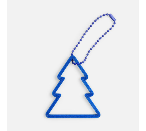 Подвеска «Елочка», 3D-печать, синяя