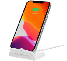 Беспроводное зарядное устройство с быстрой зарядкой Overtop, белое