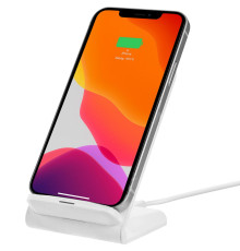 Беспроводное зарядное устройство с быстрой зарядкой Overtop, белое