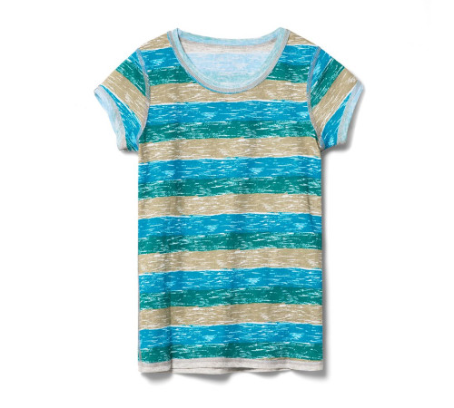 Футболка женская Rayet Lady двусторонняя, голубая с зеленым