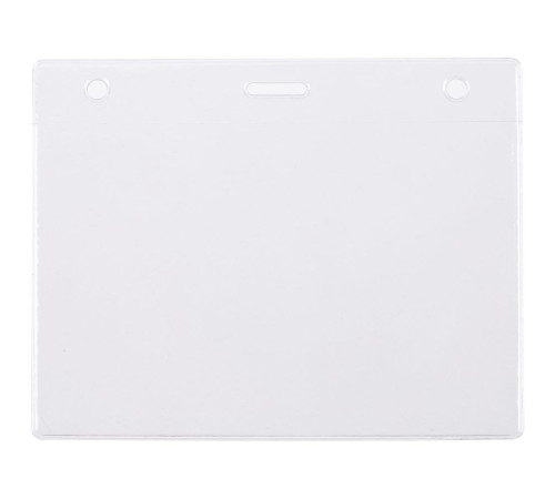 Карман для бейджа Lucid, горизонтальный, из фактурного ПВХ