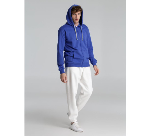 Толстовка на молнии с капюшоном Unit Siverga , ярко-синяя