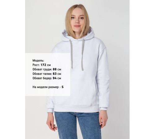Толстовка с капюшоном Unit Kirenga Heavy, белая