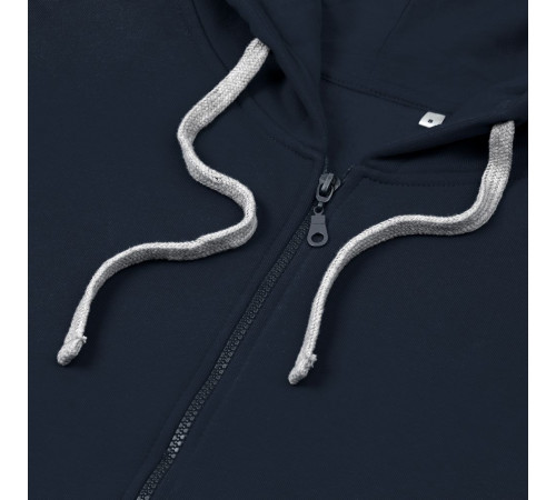 Толстовка на молнии с капюшоном Unit Siverga Heavy, темно-синяя