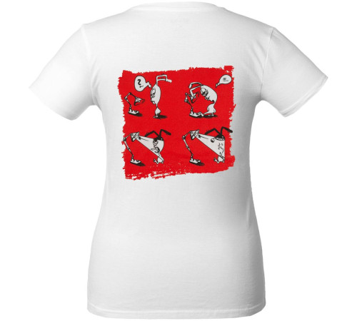 Футболка женская «Ногиотушей», белая