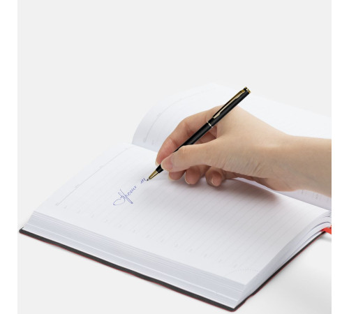 Ручка шариковая Hotel Gold, ver.2, матовая черная