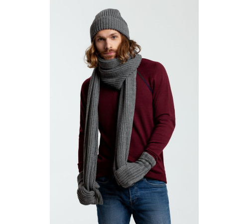 Варежки Nordkyn, серый меланж (эбонит)