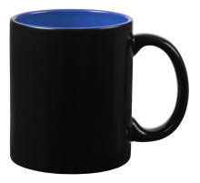 Кружка-хамелеон On Display, матовая, черная со светло-синим