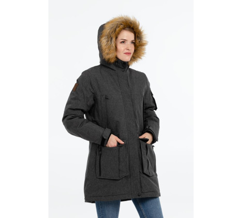 Парка женская Explorer, серый меланж