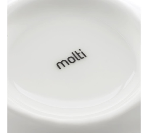 Кофейная пара Select, белая с серебристой отводкой