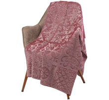 Плед Ornamental, бордовый