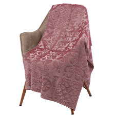 Плед Ornamental, бордовый