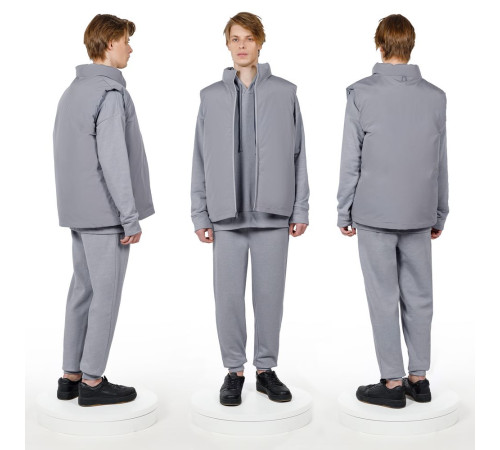 Жилет двусторонний V2, серый