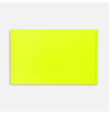 Лейбл из ПВХ Dzeta, ХL, желтый неон