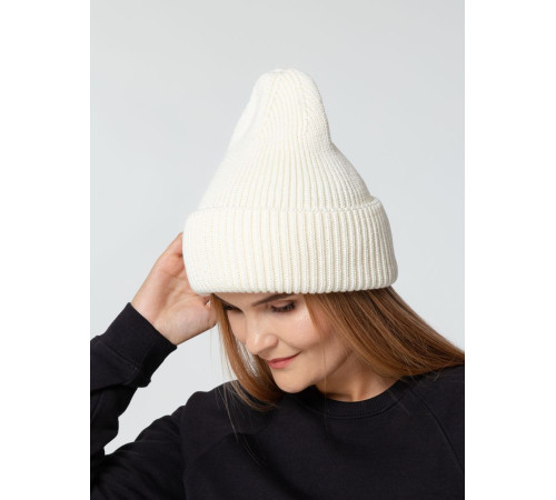 Шапка Flette, молочно-белая
