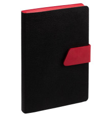 Ежедневник Boom, недатированный, черный с красным