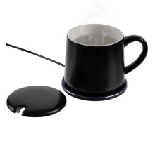 Кружка с подогревом и беспроводной зарядкой Dual Base ver. 2.0 Matt, черная