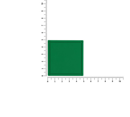 Лейбл из ПВХ Dzeta, L, зеленый