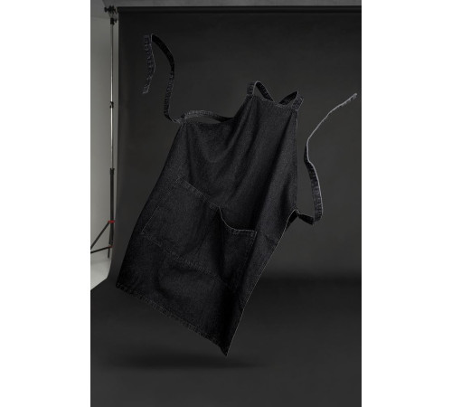 Фартук джинсовый E2, черный