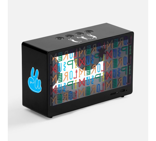 Bluetooth-колонка со светомузыкой Sensofonic, черная
