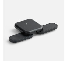 Складная станция беспроводной зарядки Trilogic, черная