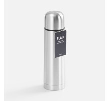Термос Plain 500, ver.2, серебристый