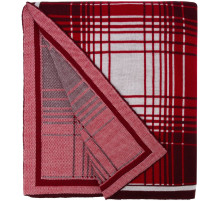 Плед Duotone, красный с белым