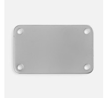 Шильдик металлический Furo, серый металлик