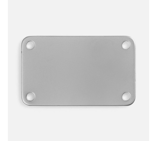 Шильдик металлический Furo, серый металлик