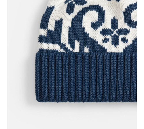 Шапка Wintertude, синяя с белым