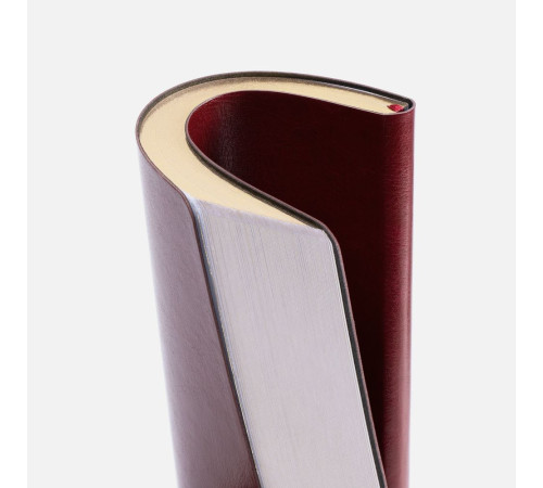 Ежедневник Nebraska Flex, недатированный, бордовый с золотистым