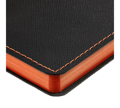 Ежедневник Nice Twice, недатированный, черный с оранжевым