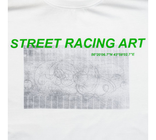 Футболка Street Racing Art, белая