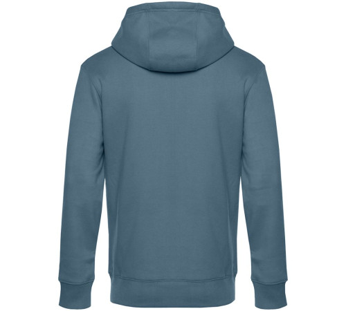 Толстовка с капюшоном унисекс King, серо-синяя