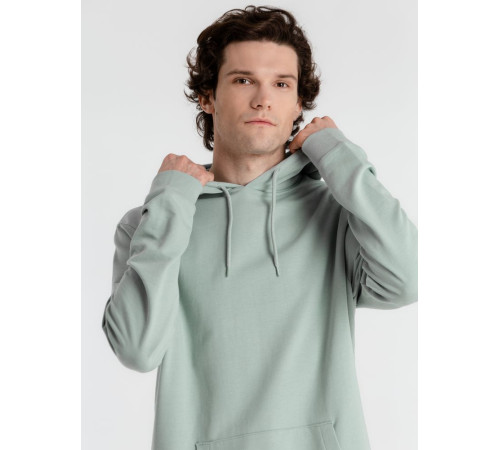 Толстовка с капюшоном унисекс Hoodie, серо-зеленая