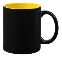 Кружка-хамелеон On Display, матовая, черная с желтым