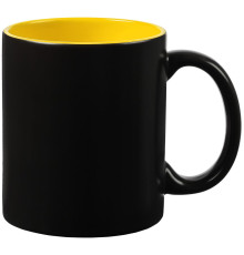 Кружка-хамелеон On Display, матовая, черная с желтым