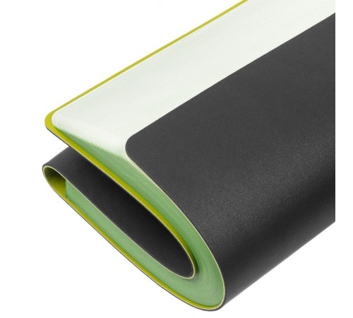 Ежедневник Flexpen Black, недатированный, черный с зеленым