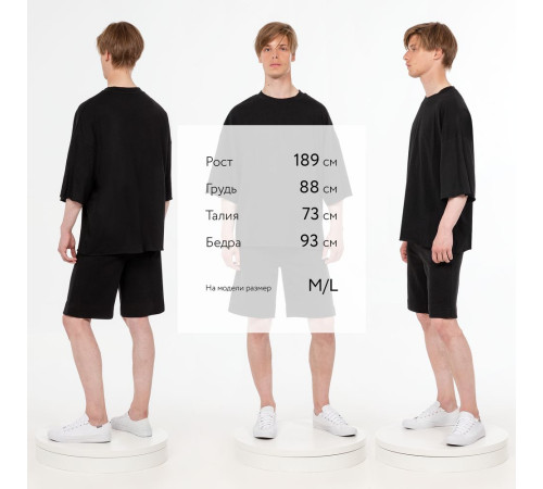 Футболка унисекс оверсайз T1, черная